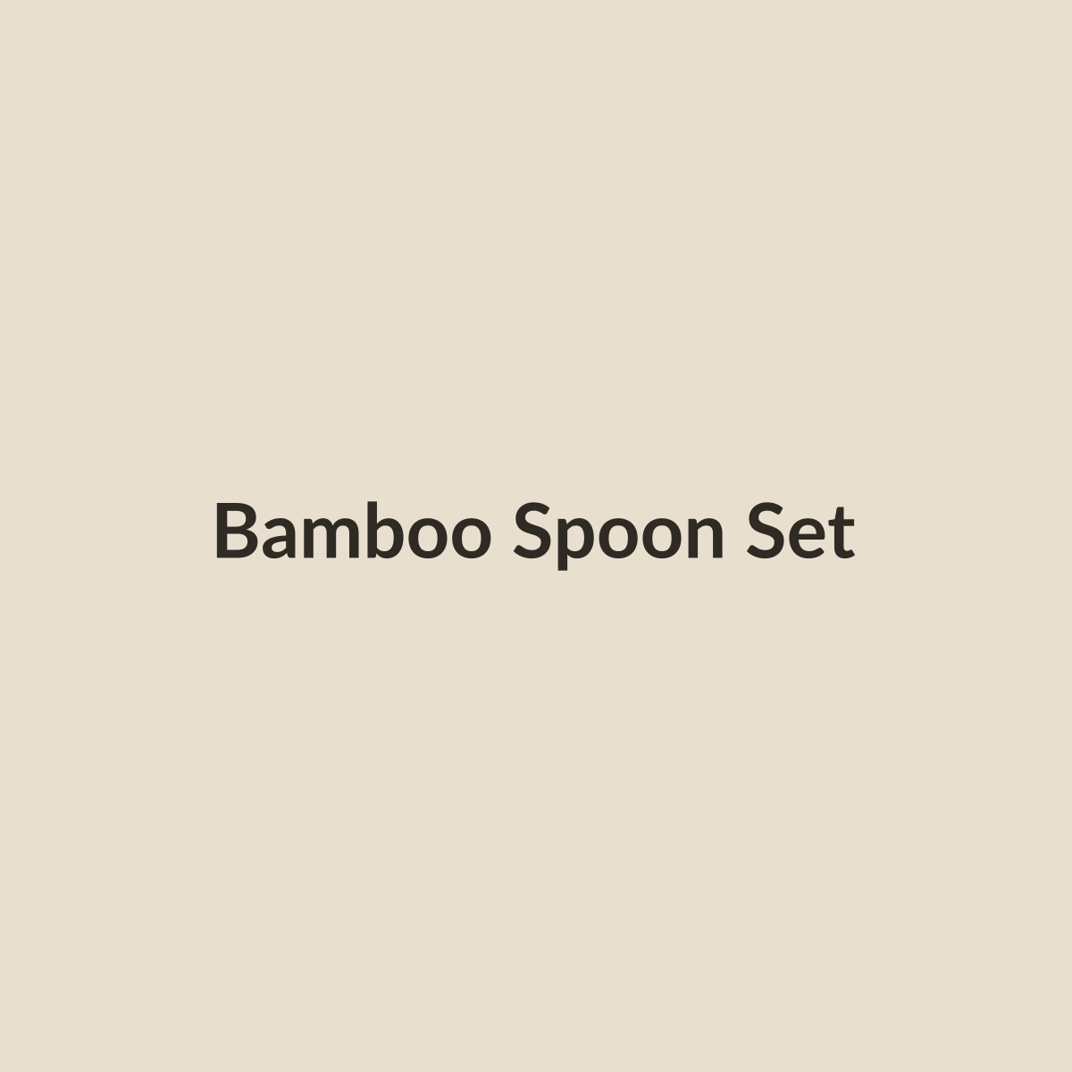 Bamboo spoon and spatula set placeholder image