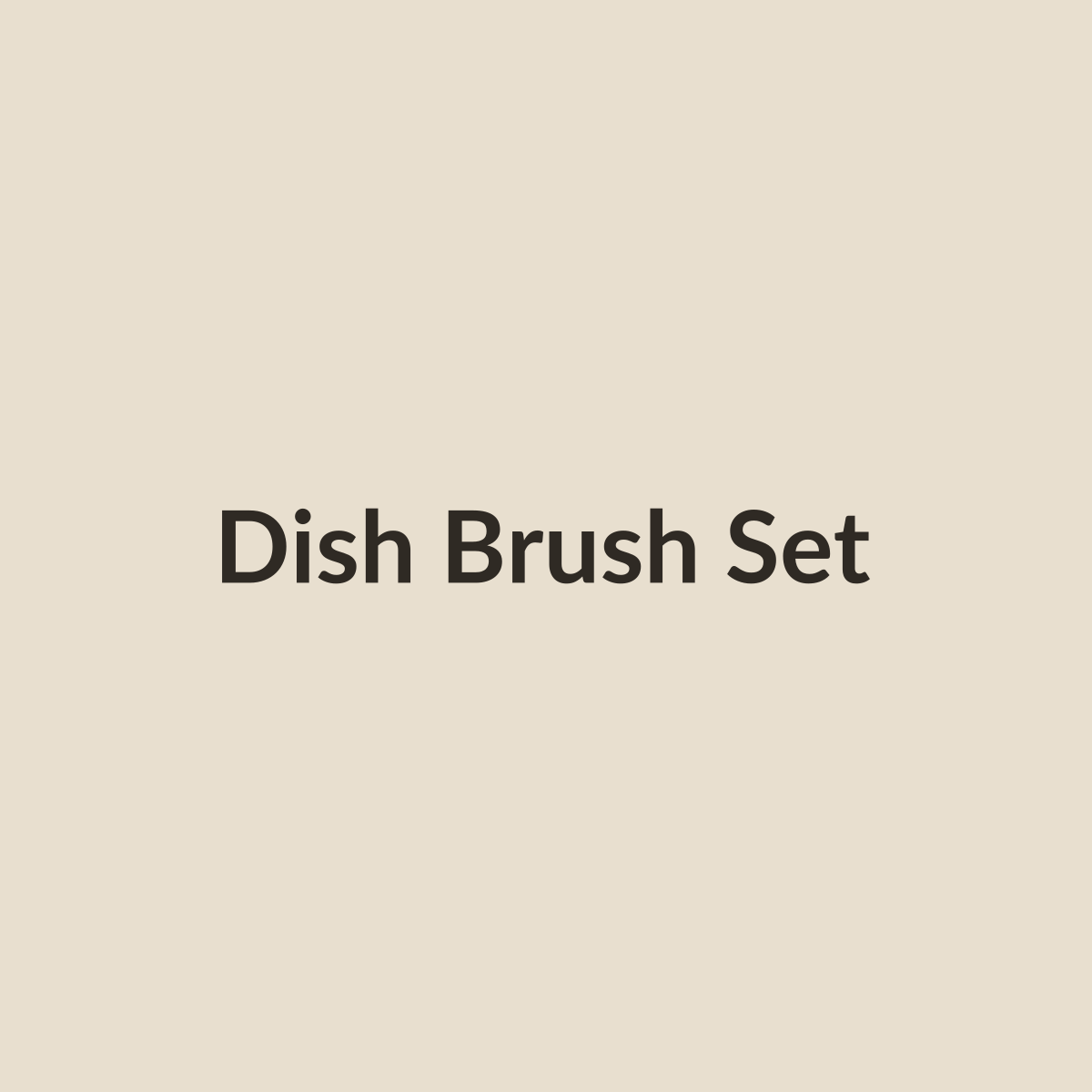 Bamboo dish brush set placeholder image