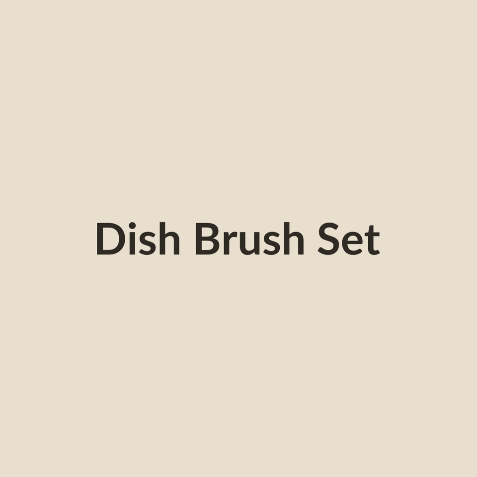Bamboo dish brush set placeholder image