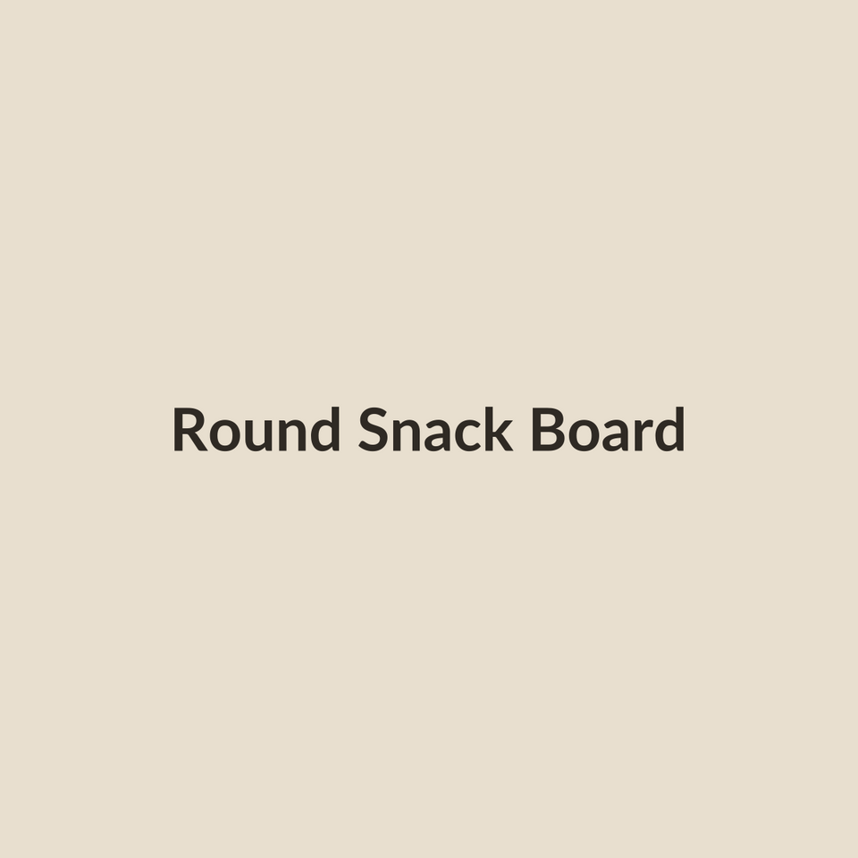 Round wooden snack board placeholder image