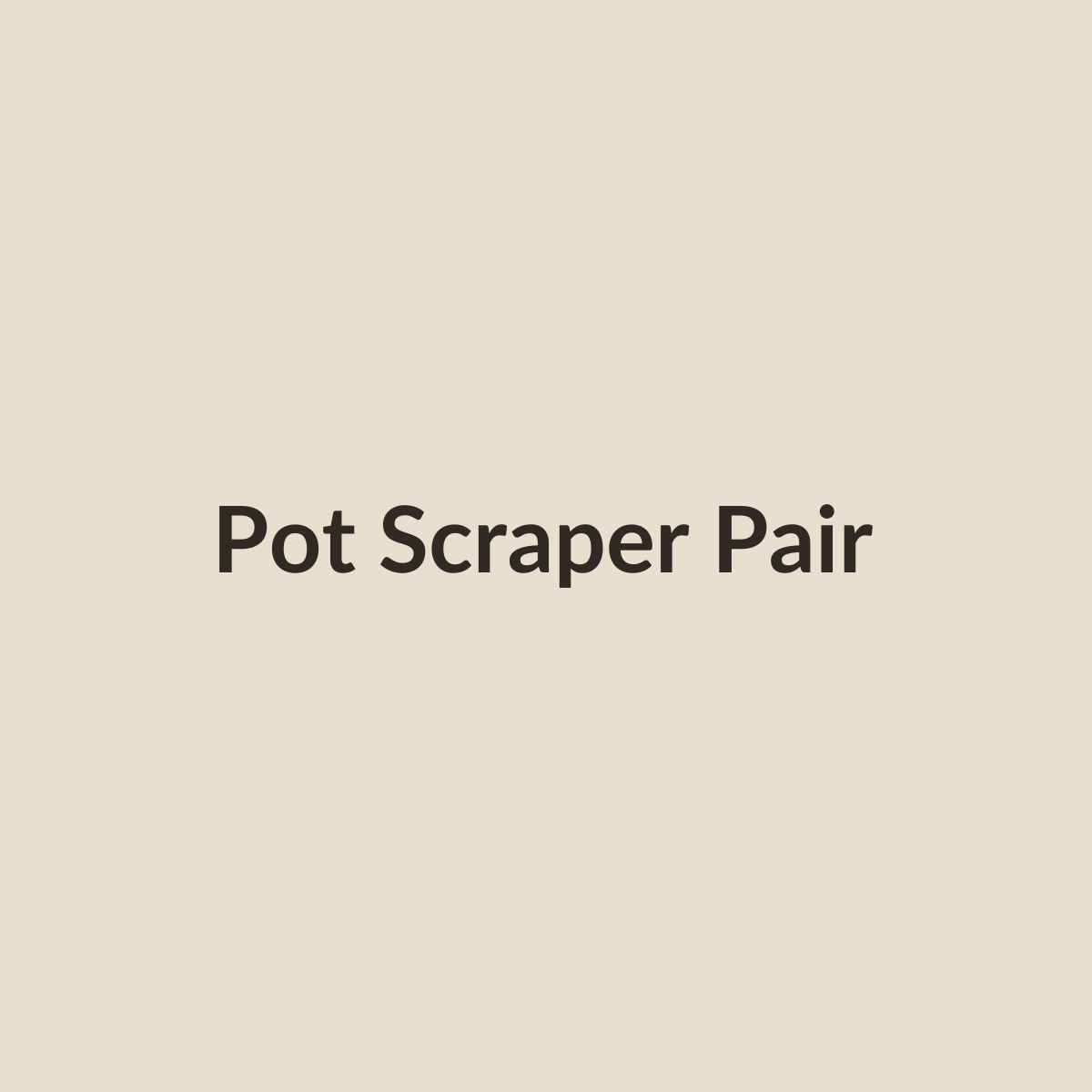 Bamboo pot scraper pair placeholder image