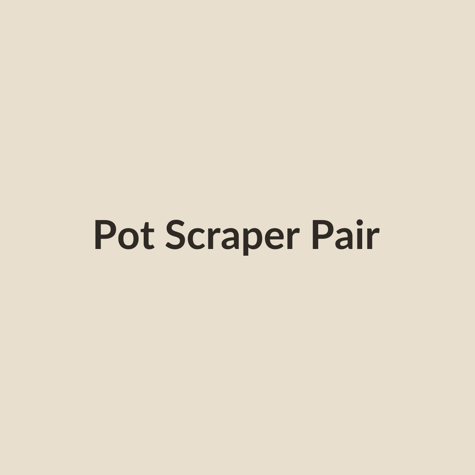 Bamboo pot scraper pair placeholder image